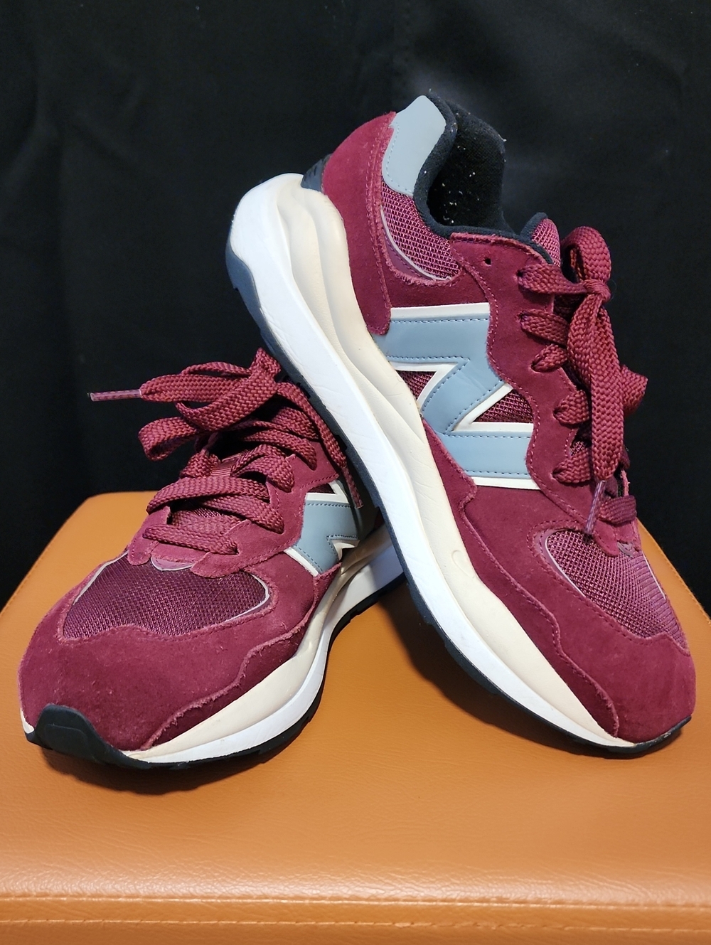 New Balance Burgundy & Light Blue Men's Sneakers